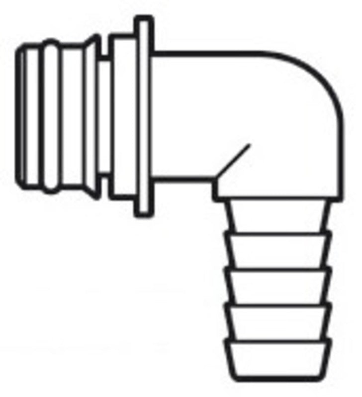 90° slangekobling Ø 14 mm