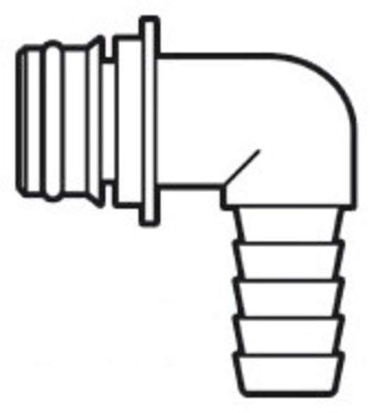 90° slangekobling Ø 14 mm
