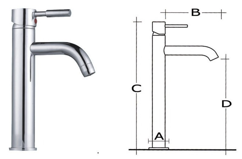 Diana servantbatteri, høy