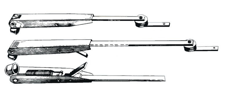 SS adjustable telescopic wiper arm 457/610 mm