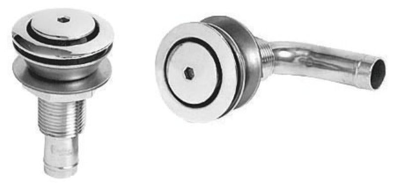 90° SS ventil, hode 45mm