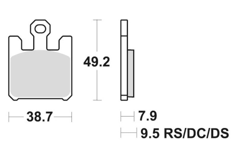 Sbs Bremseklosser Dual Sinter