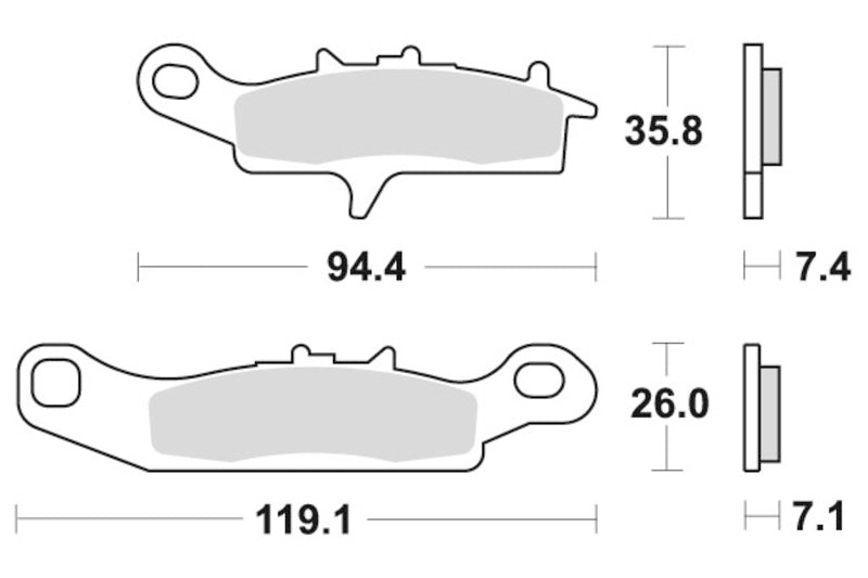 Sbs Bremseklosser Racing Sinter
