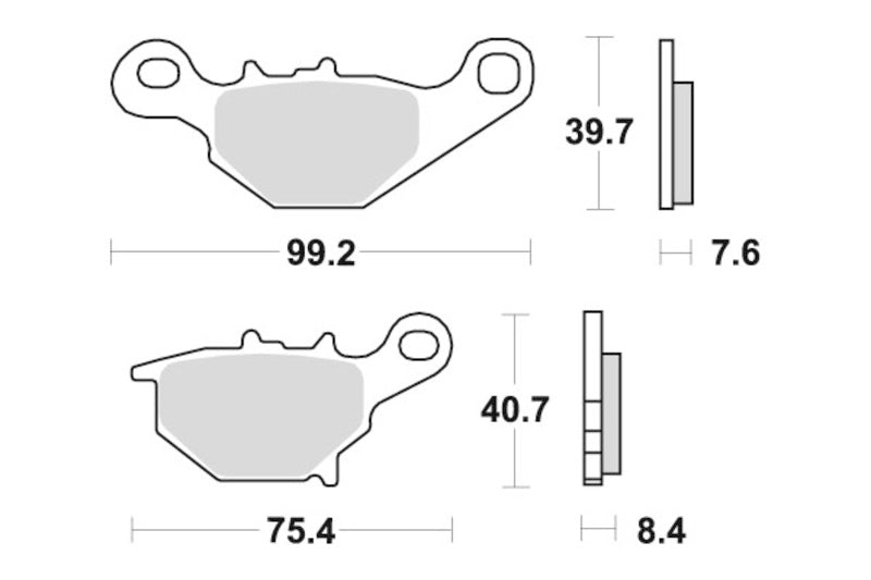 Sbs Bremseklosser Sintret Offroad