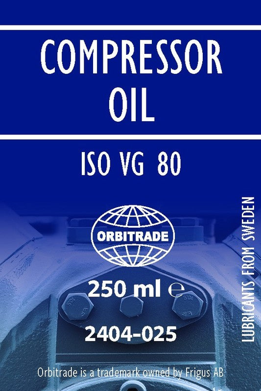 Orbitrade Compressor oil ISO VG 80 250ml