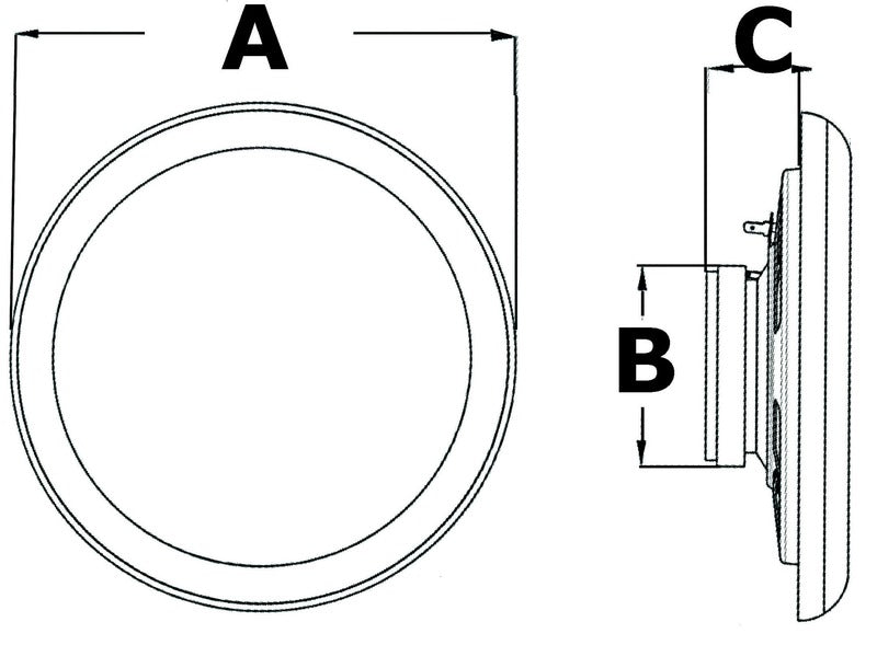 4'' dual cone marine høyttaler