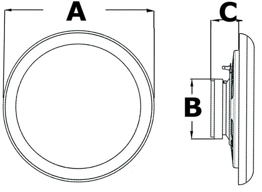 4'' dual cone marine høyttaler