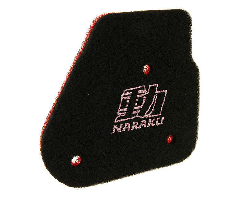 Naraku Luftfilter, Dobbeltlag, Minarelli Horisontal, Aprilia / MBK / PGO / Yam