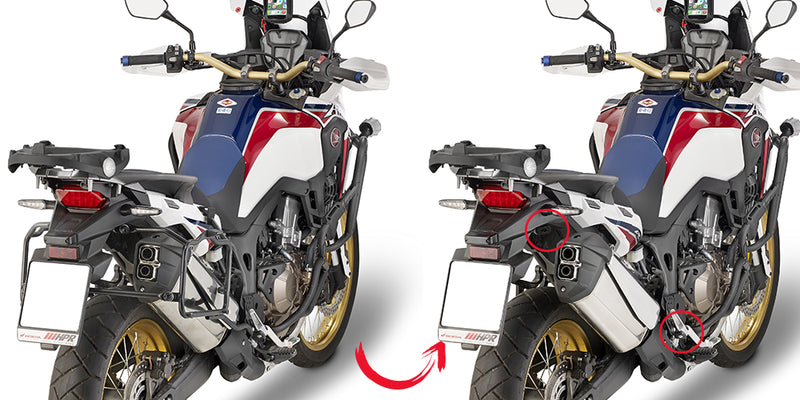 Givi Hurtigutløser rørformet sideveskeholder for MONOKEY® vesker CRF1000L Africa T