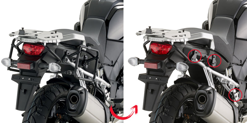 Givi Hurtigutløsende rørformet sideveskeholder for MONOKEY® vesker Suzuki DL1000 V-S