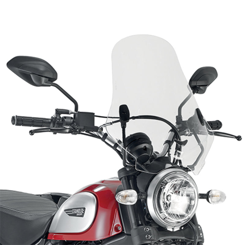 Givi Spesifikk skjerm, transparent 48 x 43,5 cm Ducati Scrambler 400 (16), 800 (1