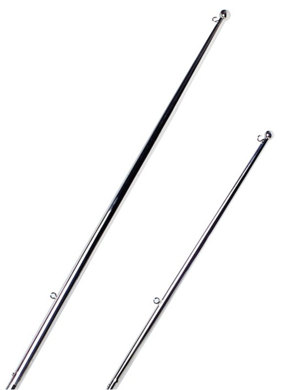 Flagpole w/end ball - 900 mm.