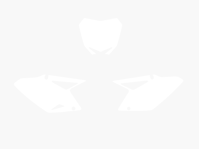 Blackbird Pre Cut Bakgrunner hvit RMZ450 08-15