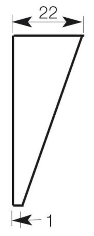 Plast.transom prot.pad 45x36cm