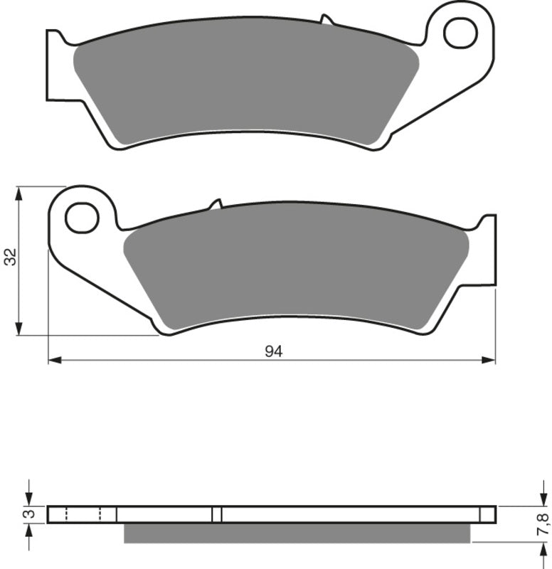 GOLDFREN Brake Pads 004 Ceramic carbon AD