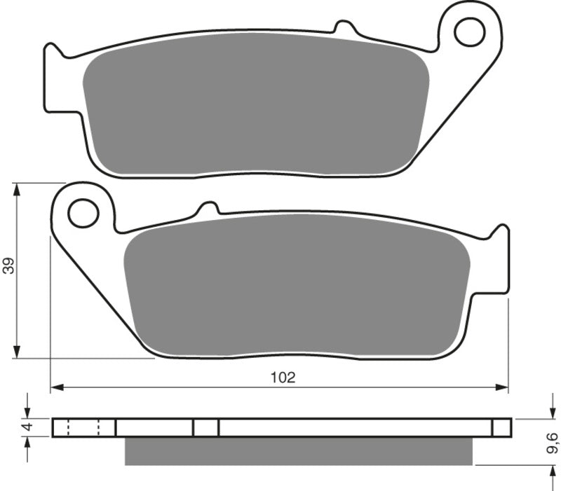GOLDFREN Bremseklosser 014 Keramisk karbon AD