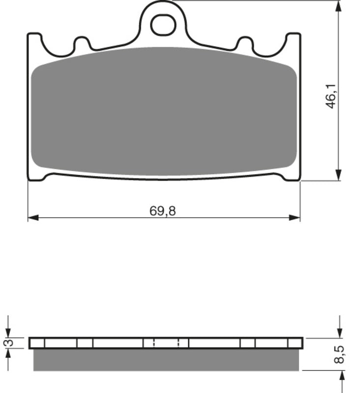 GOLDFREN Bremseklosser 032 Keramisk Karbon S3