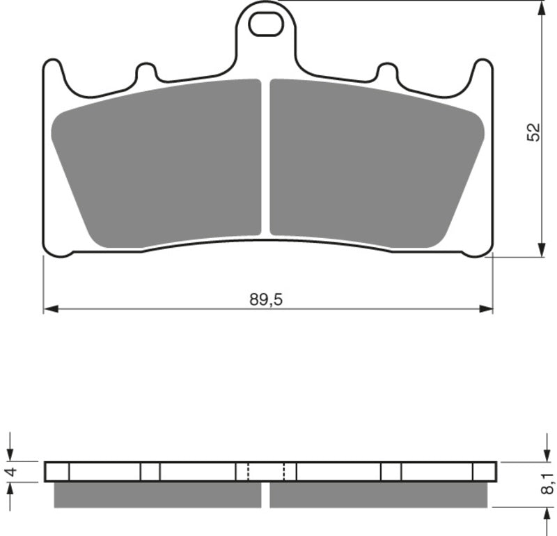 GOLDFREN Bremseklosser 039 Keramisk Karbon S3
