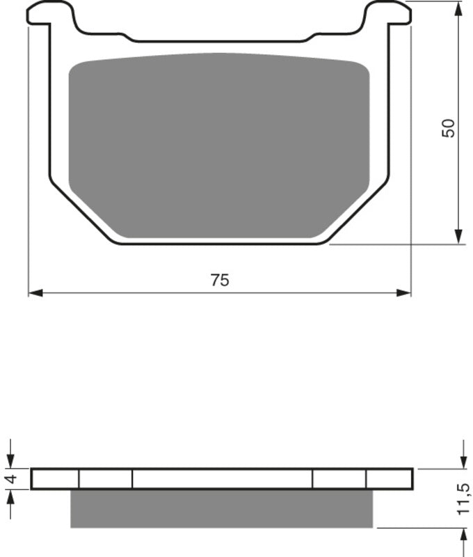 GOLDFREN Brake Pads 075 Ceramic carbon AD