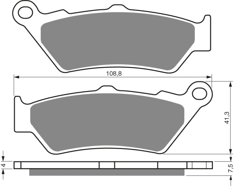GOLDFREN Bremseklosser 106 Keramisk karbon AD