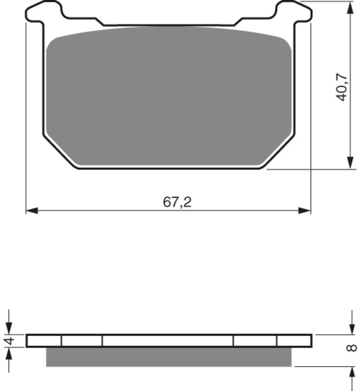 GOLDFREN Brake Pads 127 Ceramic carbon AD