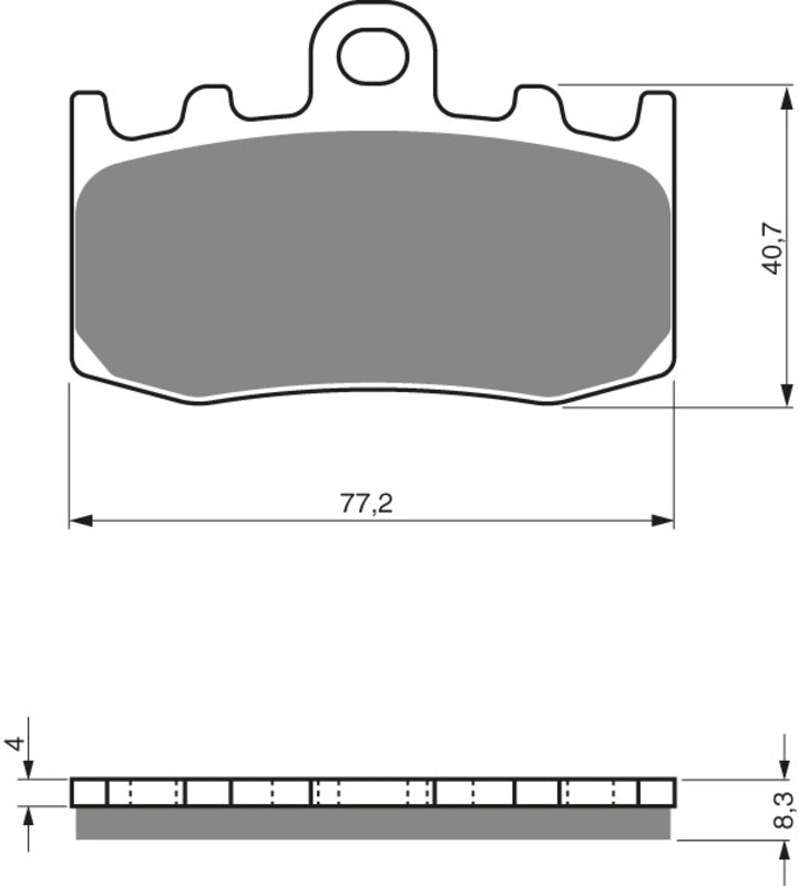 GOLDFREN Brake Pads 196 Ceramic Carbon S3