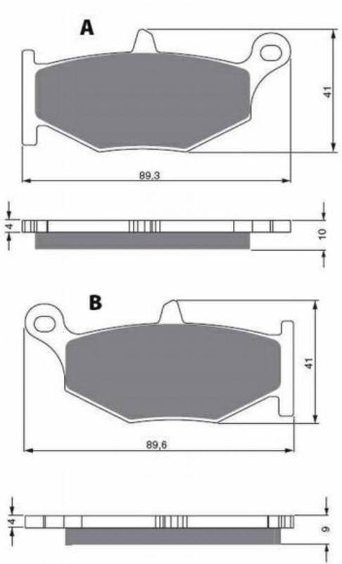 GOLDFREN Brake Pads 241 Ceramic Carbon AD