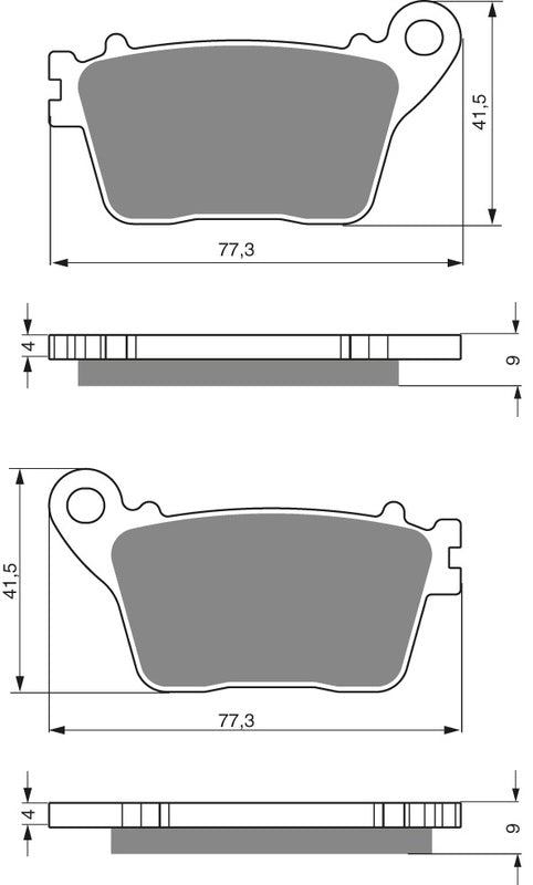 GOLDFREN Bremseklosser 242 Keramisk Karbon AD