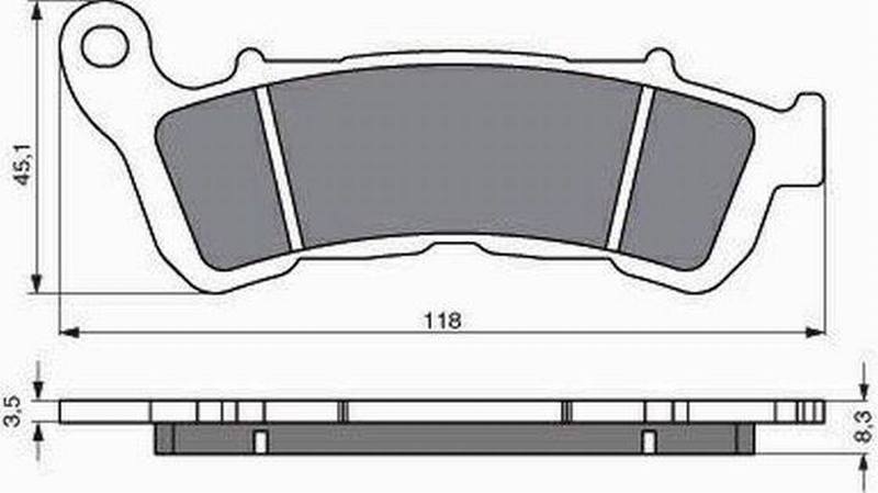 GOLDFREN Bremseklosser 257 Keramisk Karbon AD