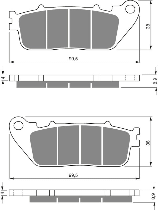 GOLDFREN Bremseklosser 277 Keramisk Karbon AD