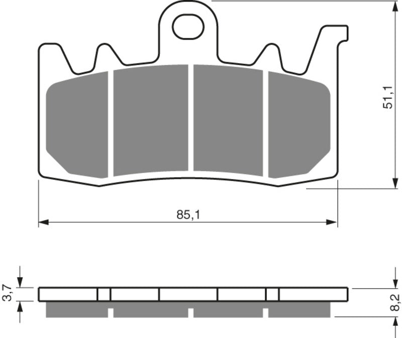 GOLDFREN Bremseklosser 328 Keramisk Karbon S3