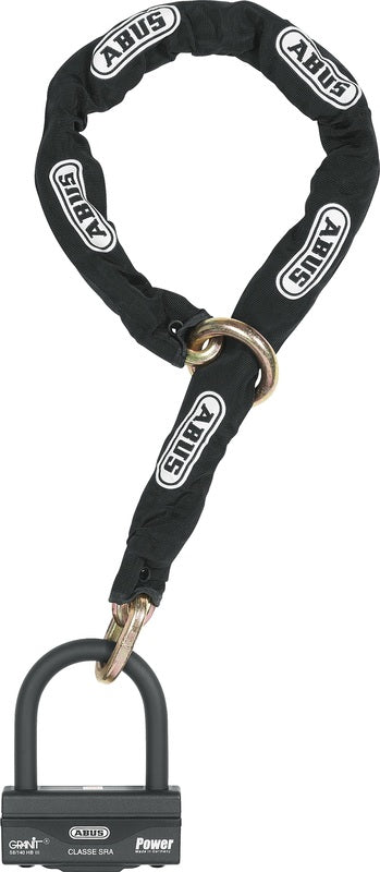 ABUS Lås-Kjede Granit 58/140HBIII100 + 12KS120 svart løkke