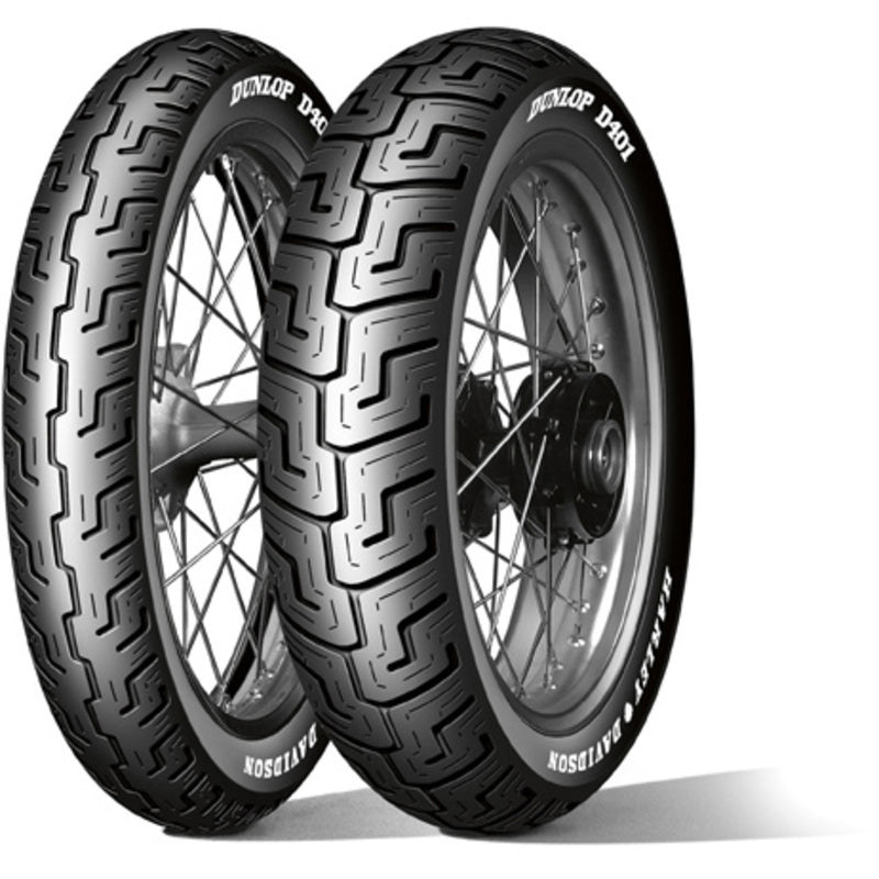 Dunlop D401 MWW 150/80B16 71H TL Re. Harley-Davidson (Medium Whitewall)