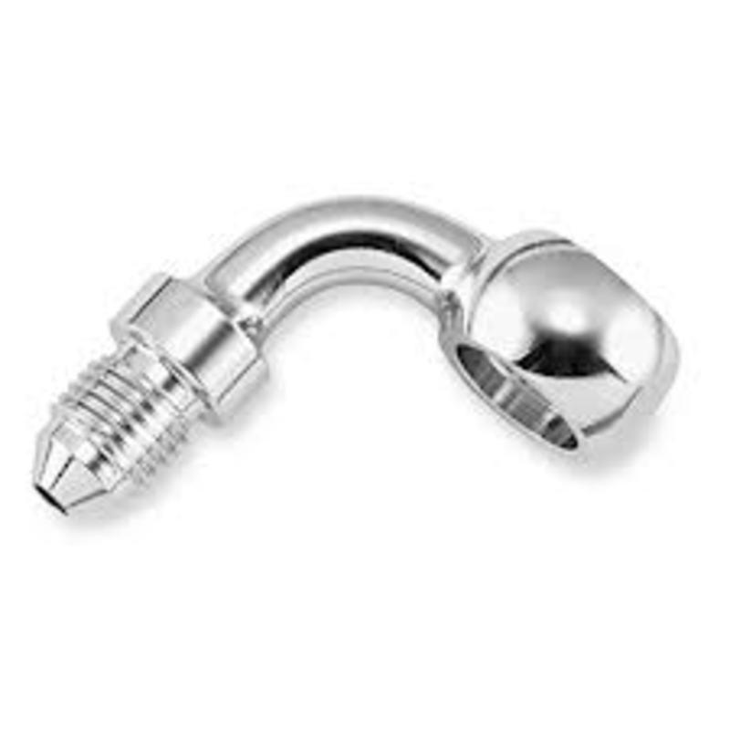 Goodridge Banjoadapter 90° (11,1mm) H-D Forkrommet