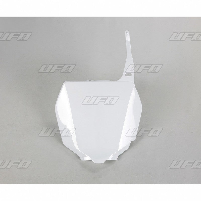 UFO Front nummerplate RM125/250 01-,RMZ250/450 Hvit 041