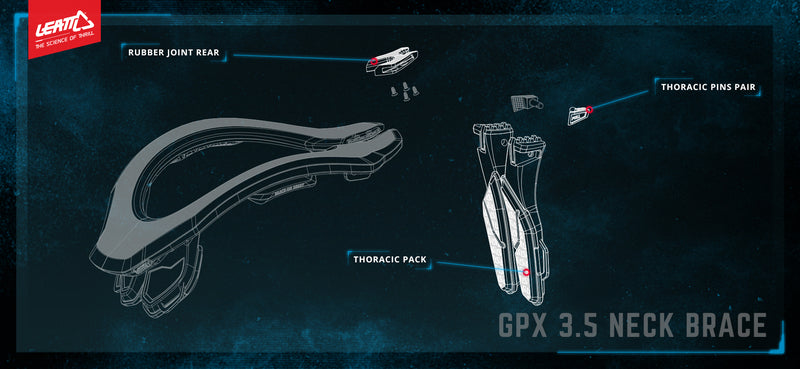 Leatt Thoracic Pack DBX/GPX 3.5 Junior Blk (ingen grafikk)