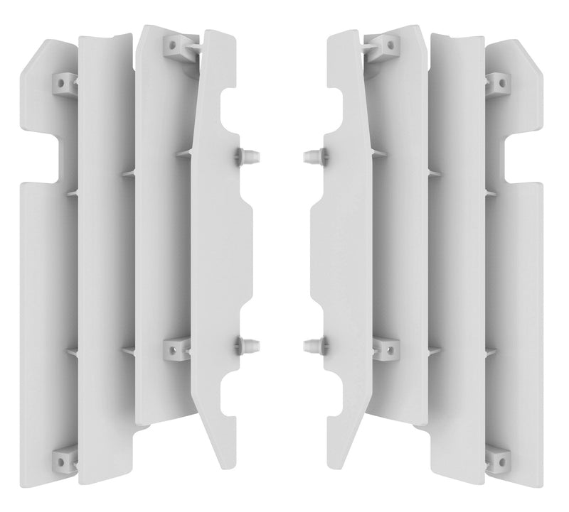 Polisport radiatorkanaler CR125/250 00-04 Hvit