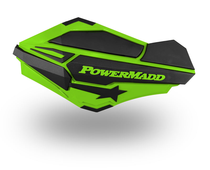 Powermadd Sentinel Håndbeskyttere, Kawasaki Grønn/Svart