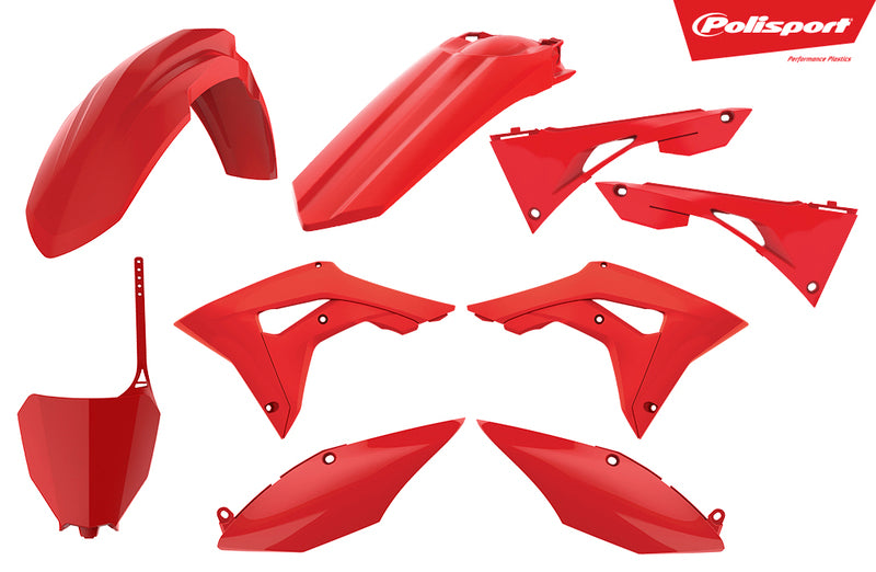 Polisport plastikksett CRF450 17-20 CRF250R 18-21 Rød (1)
