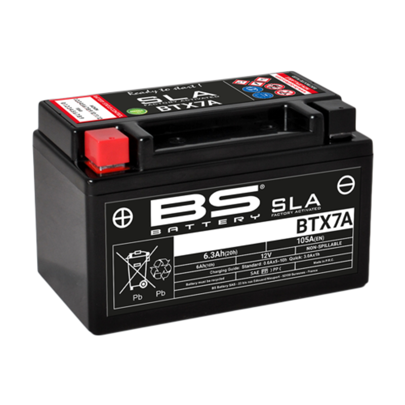 BS Battery BTX7A (FA) SLA - Forseglet og aktivert