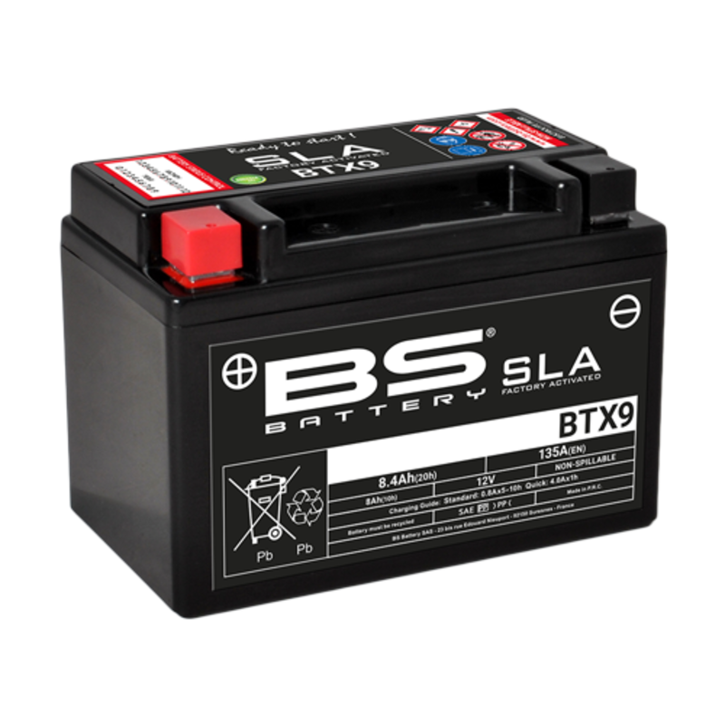 BS Battery BTX9 (FA) SLA - Forseglet og aktivert