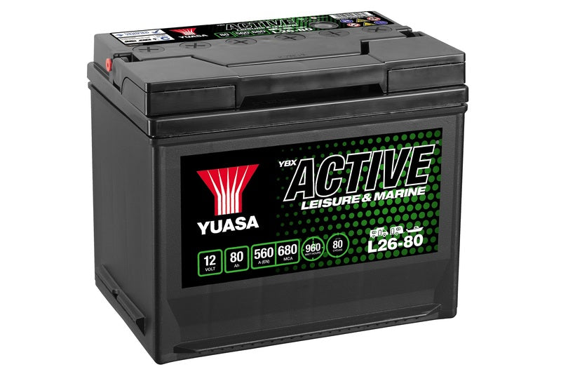 Yuasa L26-80 Active Fritidsbatteri 12V 80Ah 560A Merk: Pall last (18)