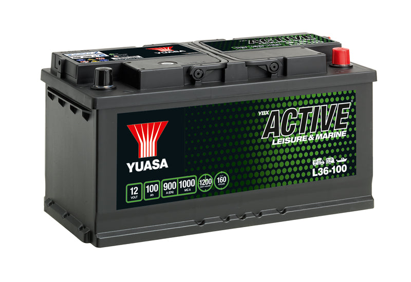 Yuasa L36-100 Active Fritidsbatteri 12V 100Ah 900A (12)