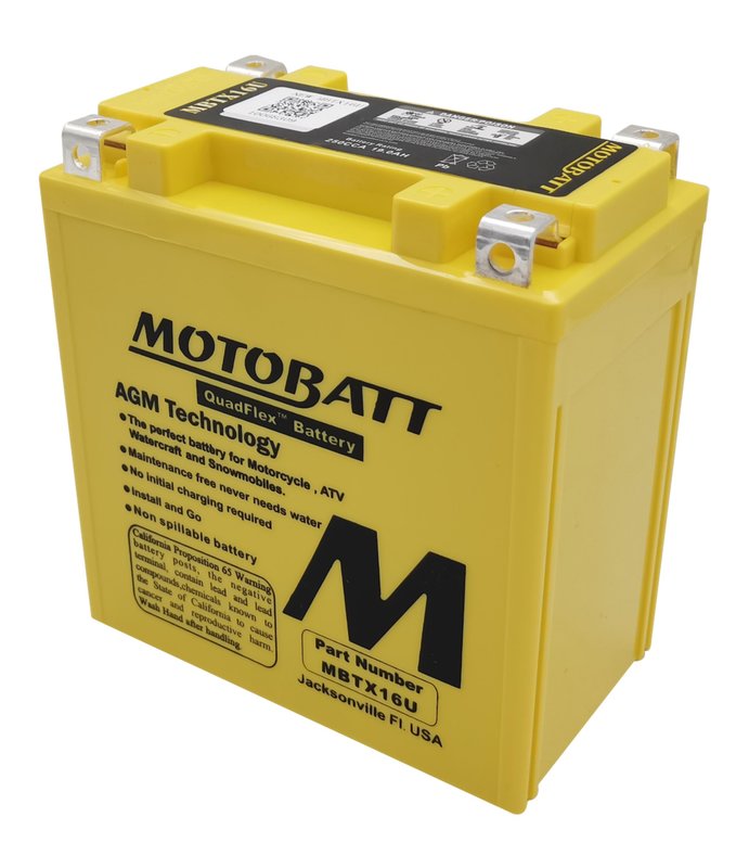 Motobatt batteri, MBTX16U
