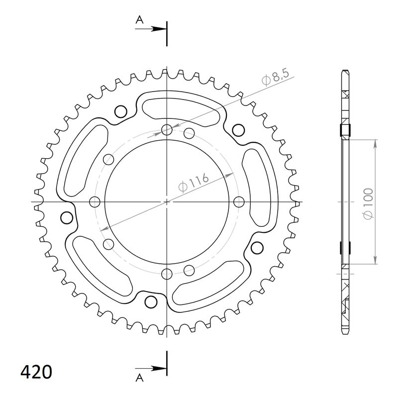 Supersprox Stealth Bakdrev KA KX80/85 Gull 51