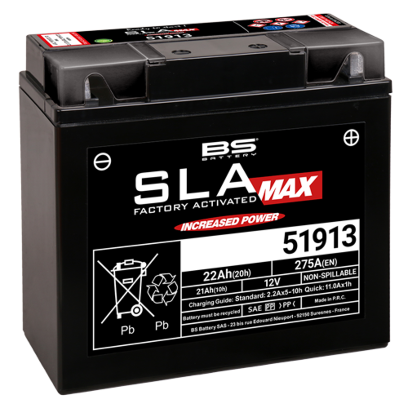 BS Battery 51913 (FA) SLA MAX - Forseglet og aktivert