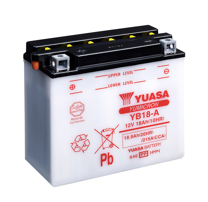 Yuasa Batteri YB18-A (dc) ingen syre inkludert (5)