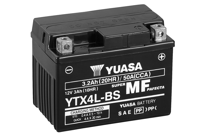 Yuasa Batteri, YTX4L-BS (cp) med syrepakke (5)