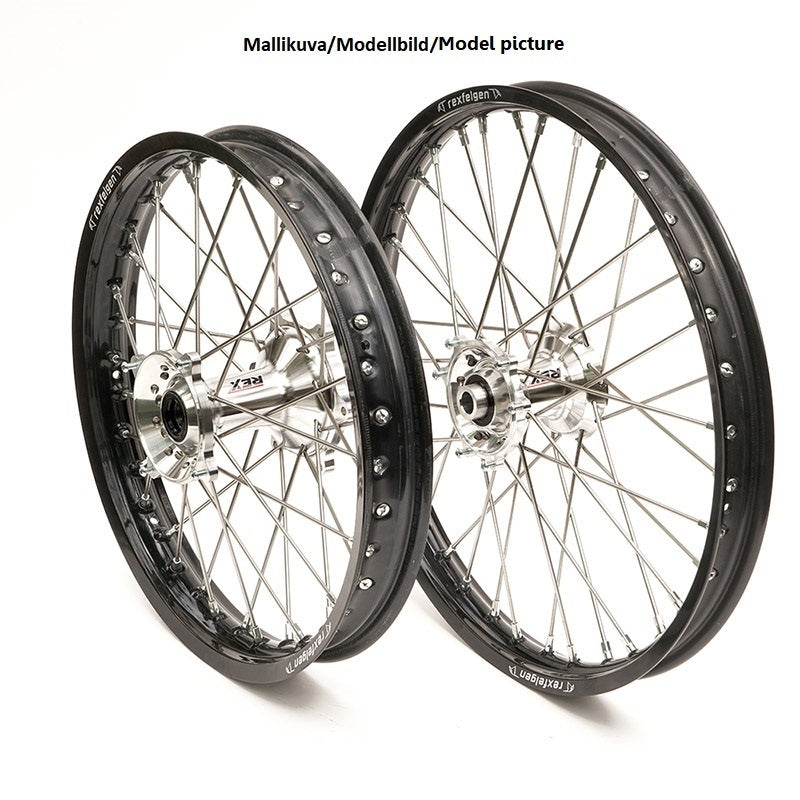 REX WHEELS 19-2,15 YZF450 09-.. SVART FELG/SØLV NAV 25MM
