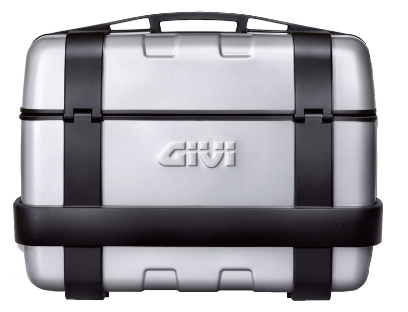 Givi 33 liter toppveske svart med aluminiumsfinish med toppåpning